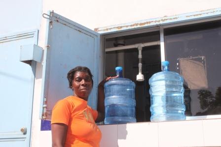 Haitian Kiosk Selling Filtered Water