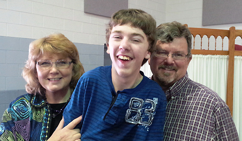 Chaise from Kansas, with his parents, debbie and scott, will visit the star of hope conference in romania 