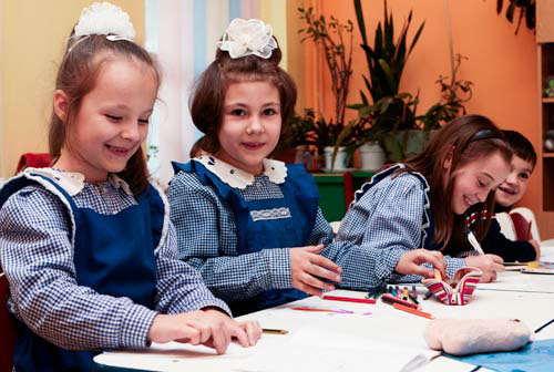 3 girls at star of hope romania preschool