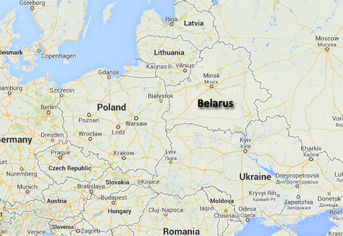 belarus north or ukrane {star of hope} map 