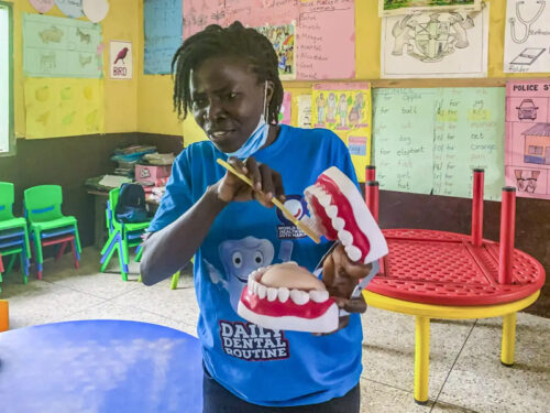  "Star of Hope Ghana does dental hygene classes for the kids and the local community."