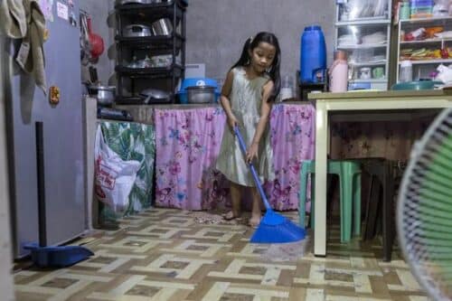 cleaning time