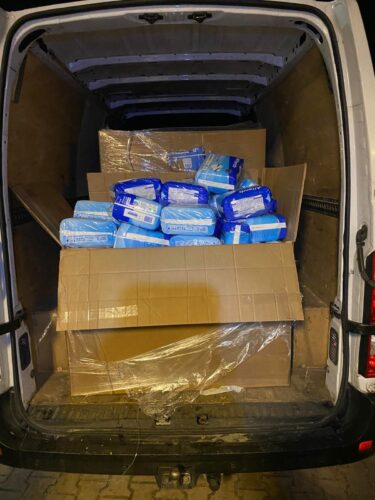Distribution of goods as we bring Hope and Warmth to Ukraine thanks to you