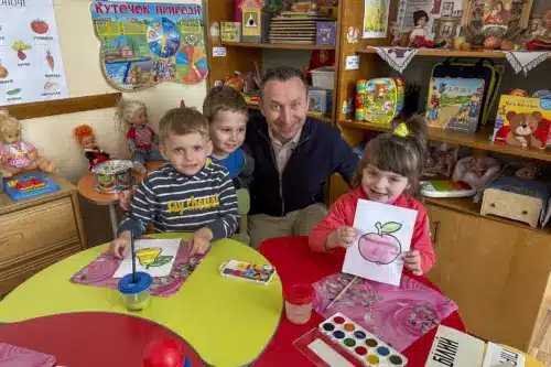 teachers at Berezovka Boarding School for Deaf Children 